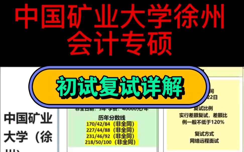 中国矿业大学徐州校区初试复试详解复试时间:3月2022日复试方式:采取网络远程面试的形式进行复试复试比例:实行差额复试,差额比例一般不低于120...