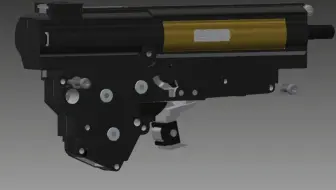 【欣赏】如何组装3号波箱 | airsoft水弹发射器aeg内部构造和工作原理 | 3D动画