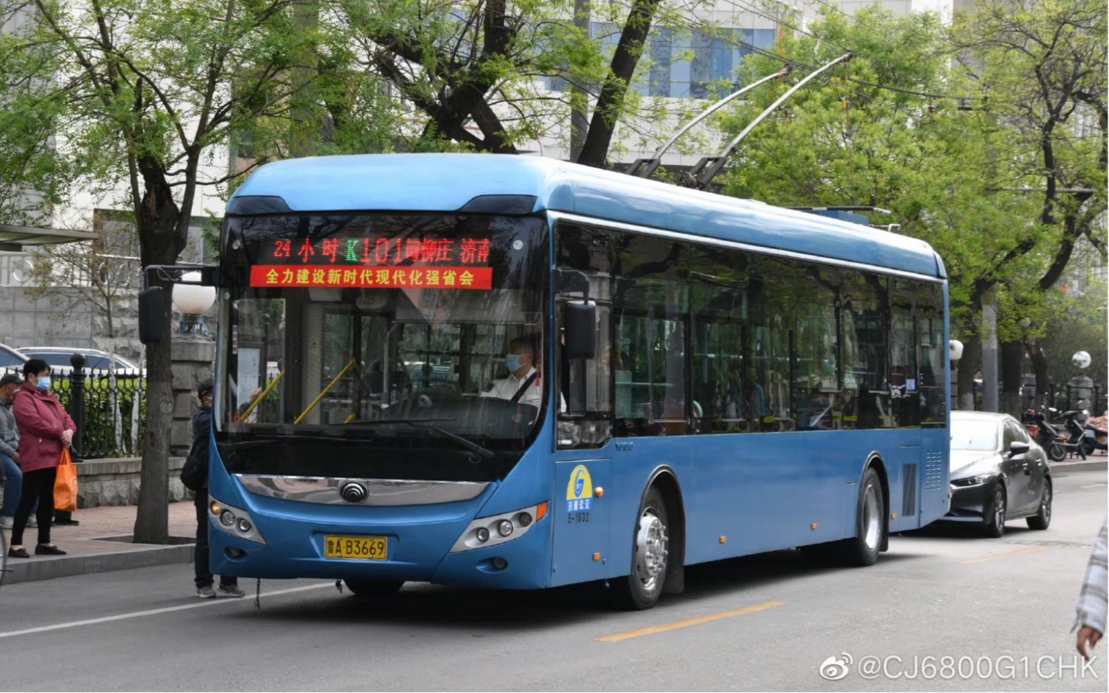 公交24小时k101路下行含循环路段济南大学甸柳庄百花剧院前方展望pov