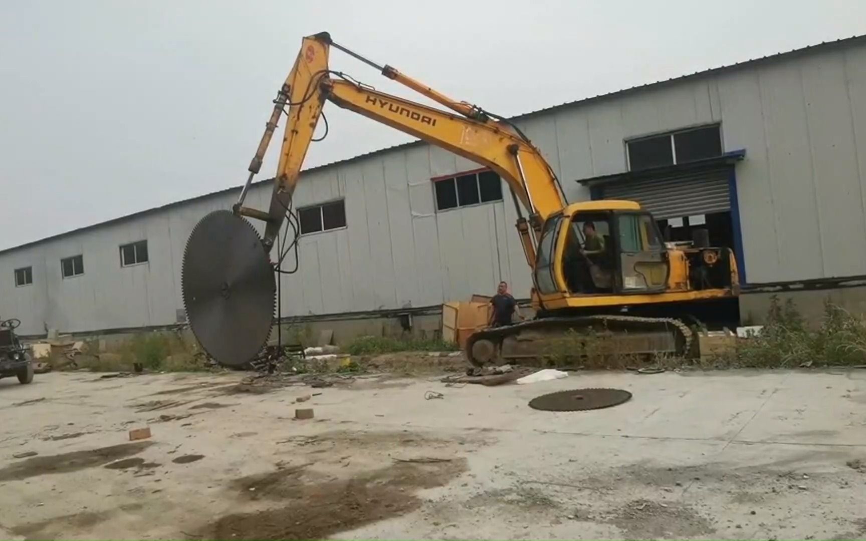 挖機用液壓岩石鋸 岩石鋸鉤機 大型機械挖機圓盤鋸