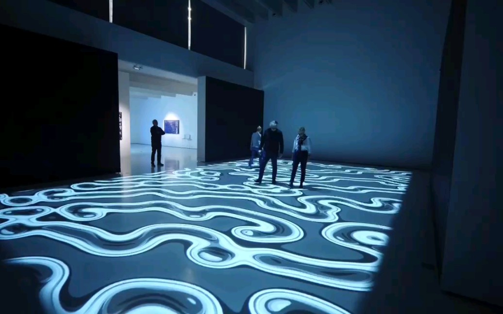 全息沉浸投影互动新媒体艺术展,适合新品发布,展览展示展厅,空间布置