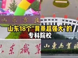 山东18个"背景超强"专科院校，最后几家大学居然是一个集团旗下？