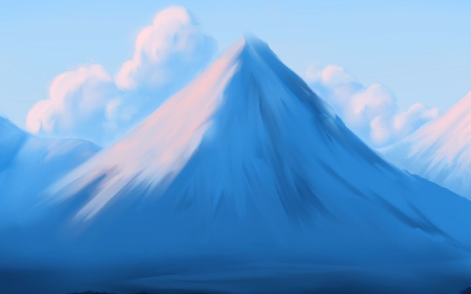 指绘一张风景画可截图做壁纸