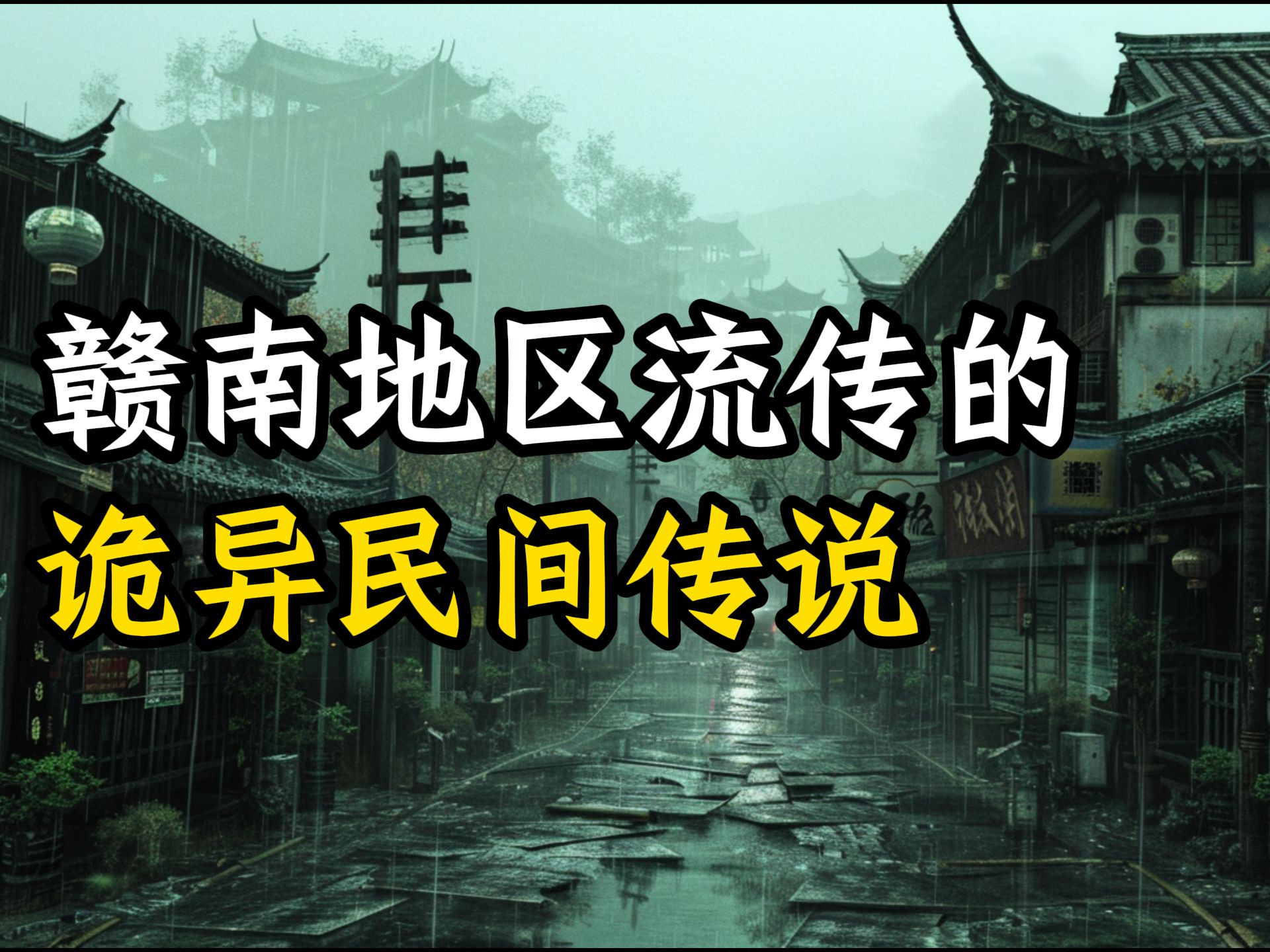 今天说几个发生在江西地区的诡异民间传说吧哔哩哔哩bilibili