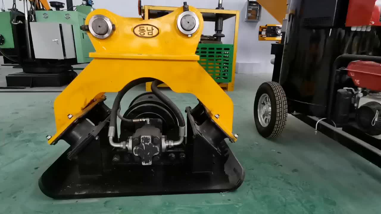 挖机液压平板夯 凹槽深坑振动打夯 钩机振动夯 斜面夯实机