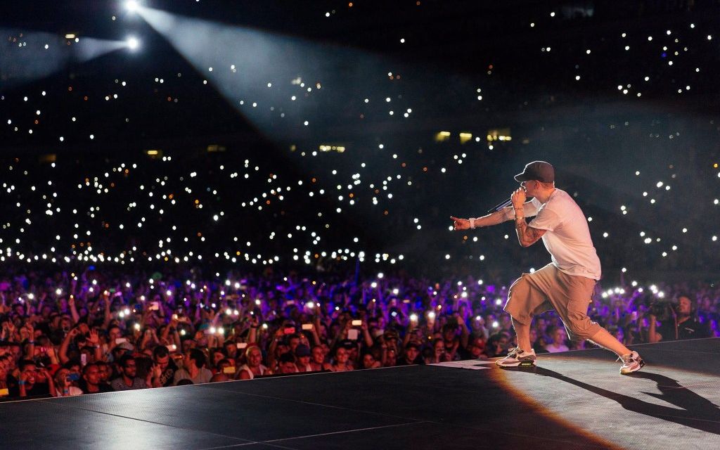 eminem的fast lane和lighters现场版live 2014年布里斯班_哔哩哔哩