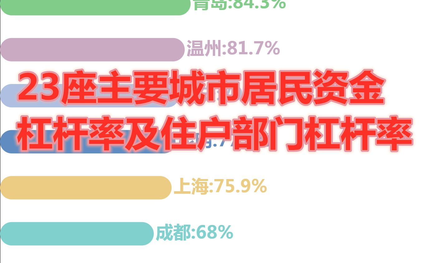 厦门人最敢负债!未来房价会怎样?23座主要城市居民资金杠杆率及住户部门杠杆率数据可视化哔哩哔哩bilibili