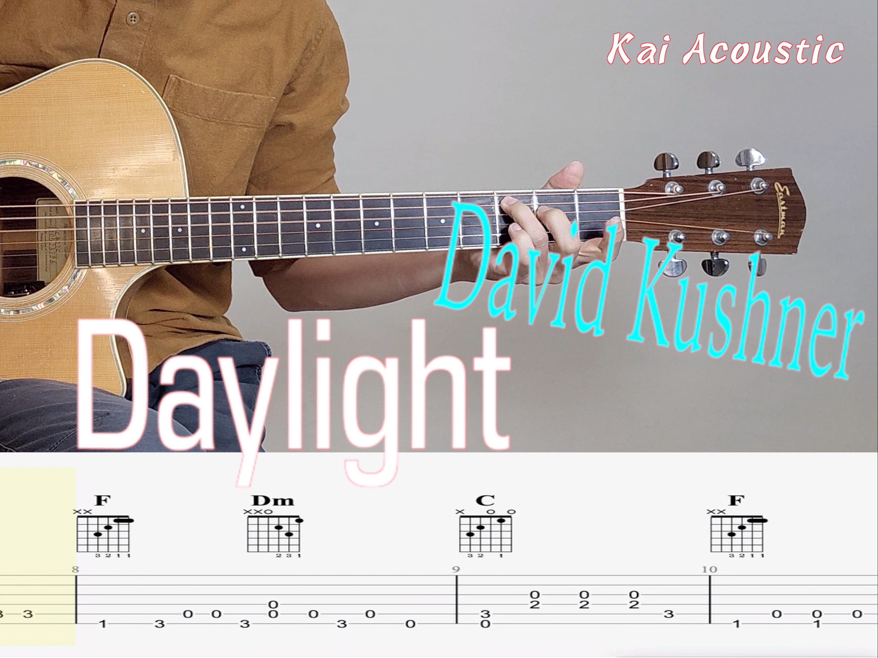 [图]Daylight(David Kushner) | 指弹吉他谱