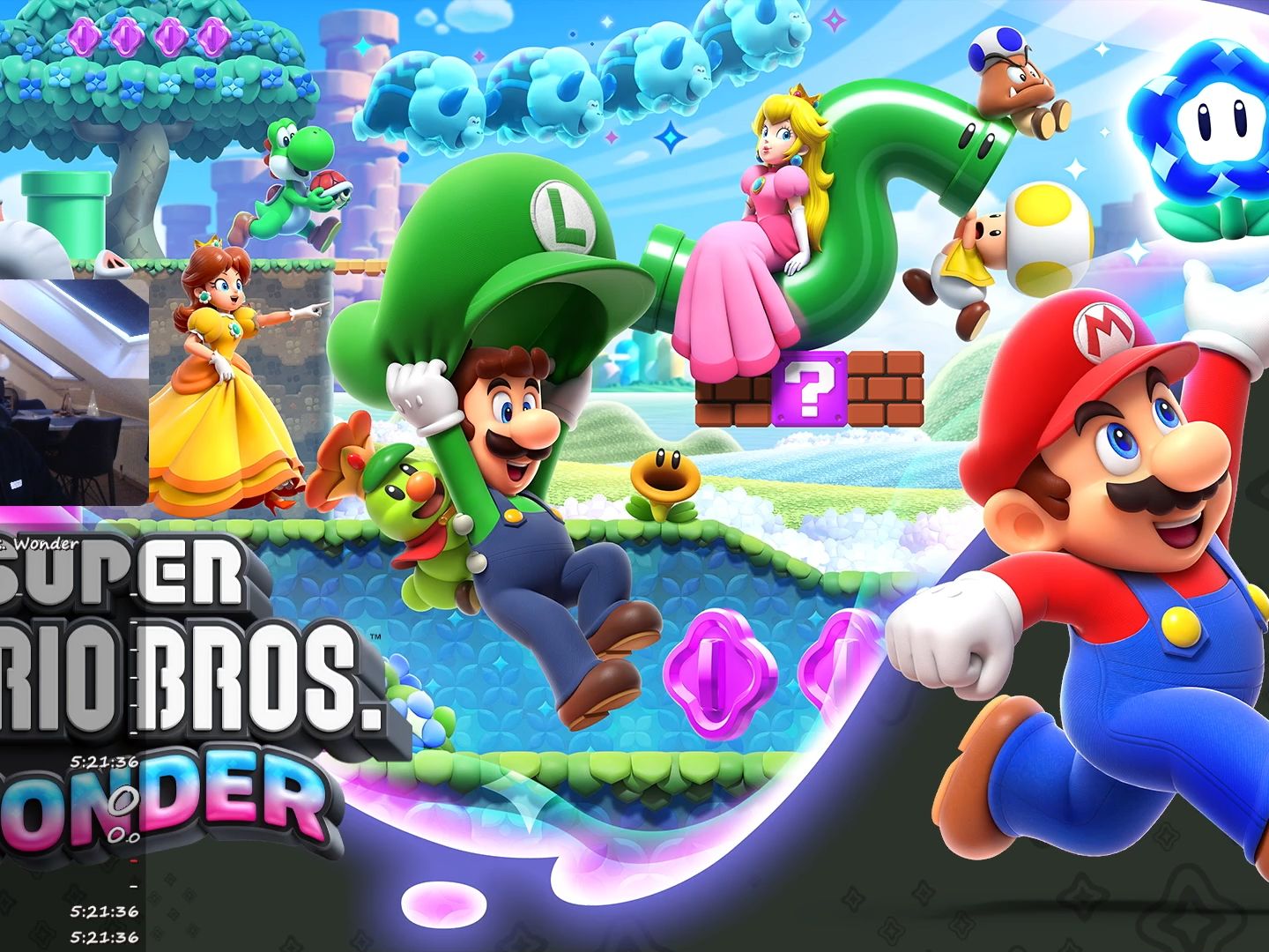 马里奥惊奇 100%全收集速通(禁耀西,偷天兔)5:19:01 by sailo 世界