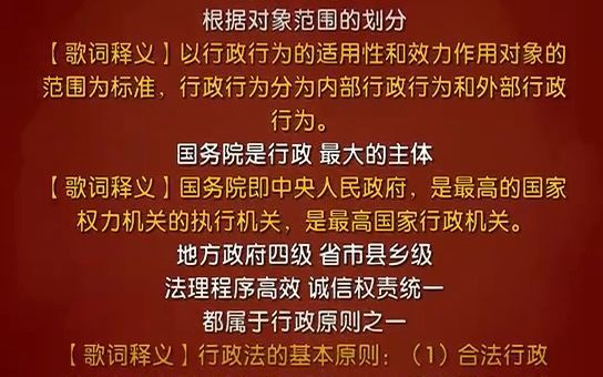 [图]行政法口诀歌带解析版，同学们不是都特别喜欢这个版本，赶紧分享给你考公考编的同学吧！#李梦娇#李梦娇常识口诀歌#2023国考#