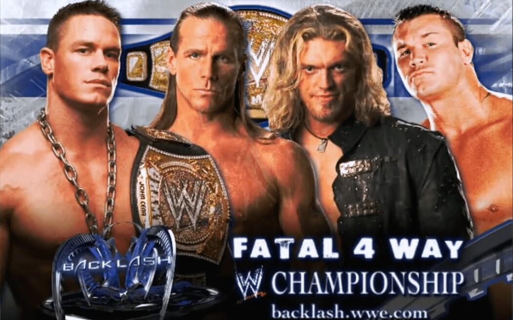 Backlash 2007.04.29 John Cena vs. Edge vs. Randy Orton vs. Shawn