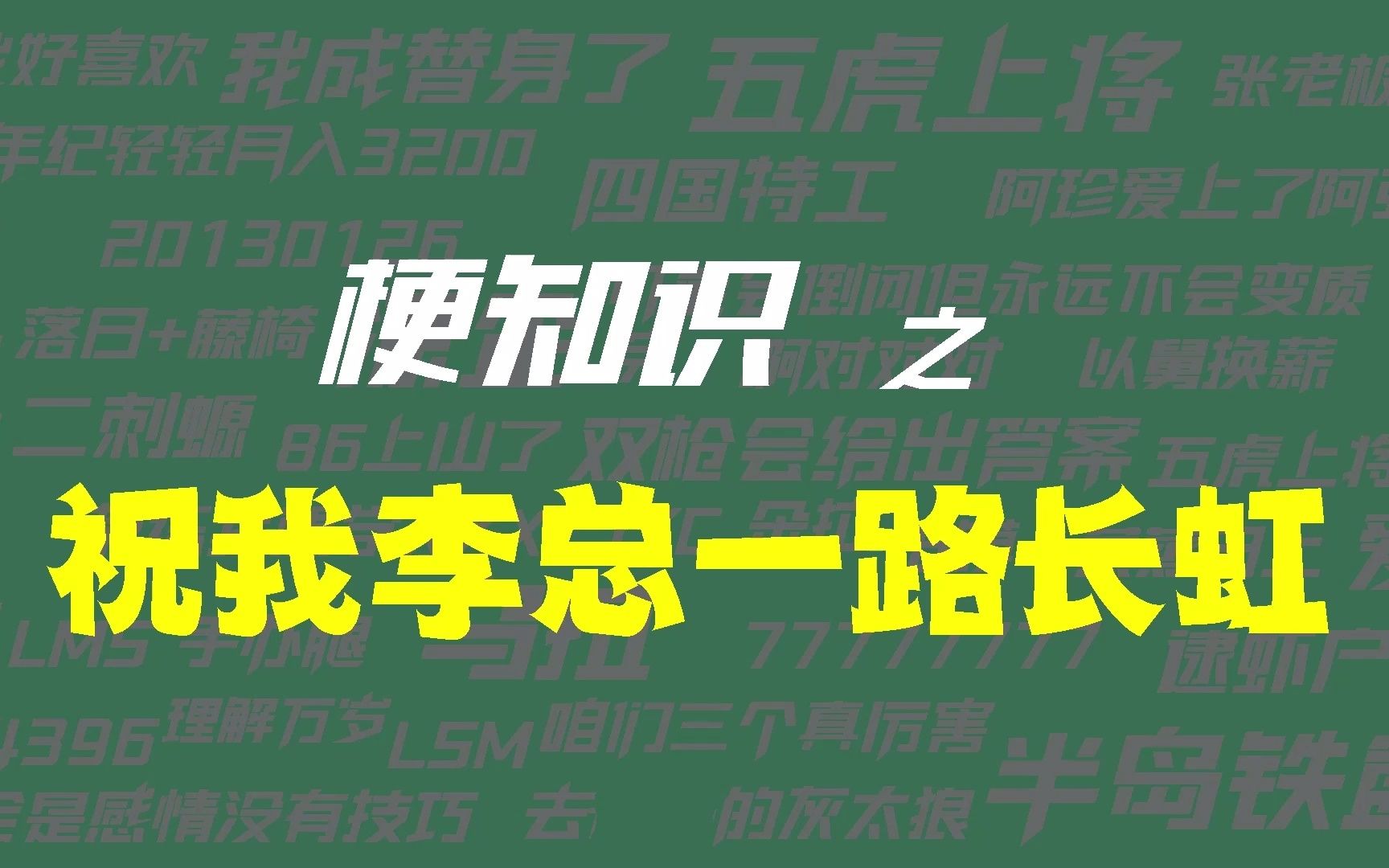 【梗知识】祝我王总一路长虹是什么意思?哔哩哔哩bilibili