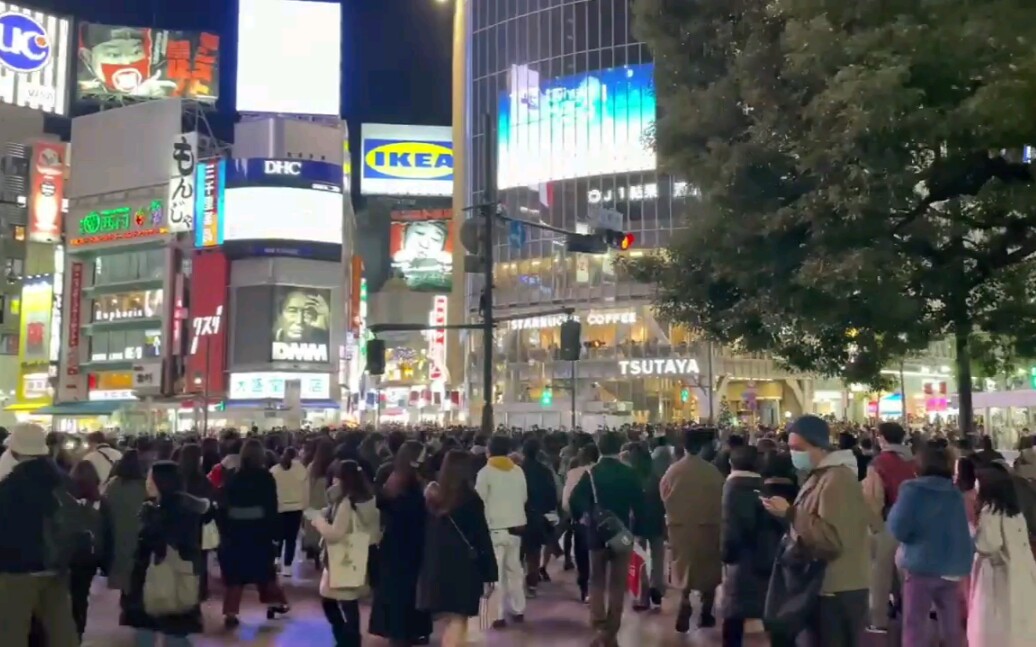 [图]【日本散步篇】散步夜晚的东京涩谷商圈繁华街道