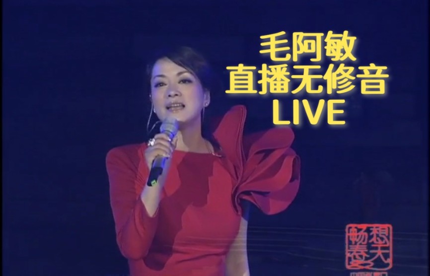 国嗓毛阿敏直播无修音真唱很轻松!