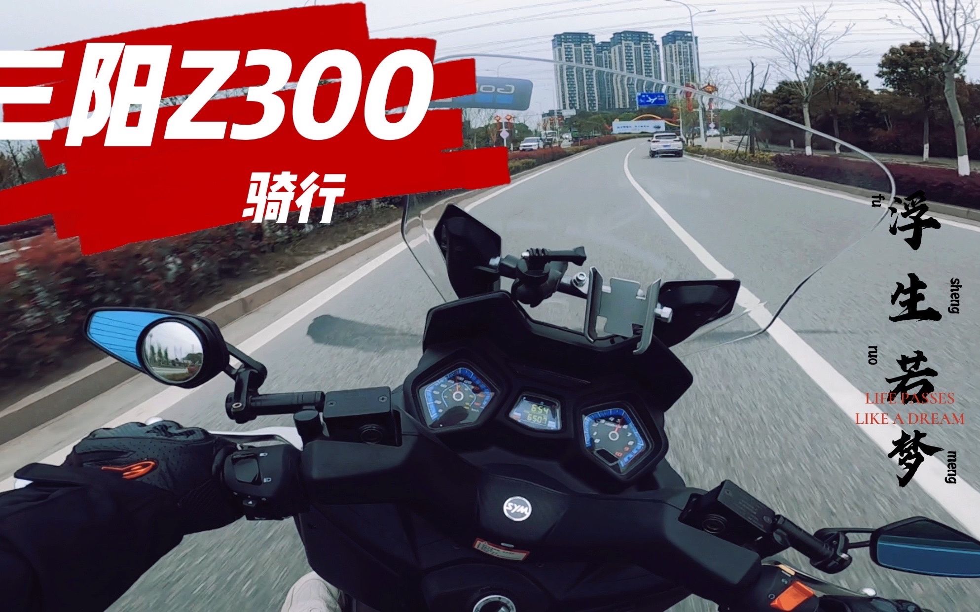 三阳九妹z300日常溜车