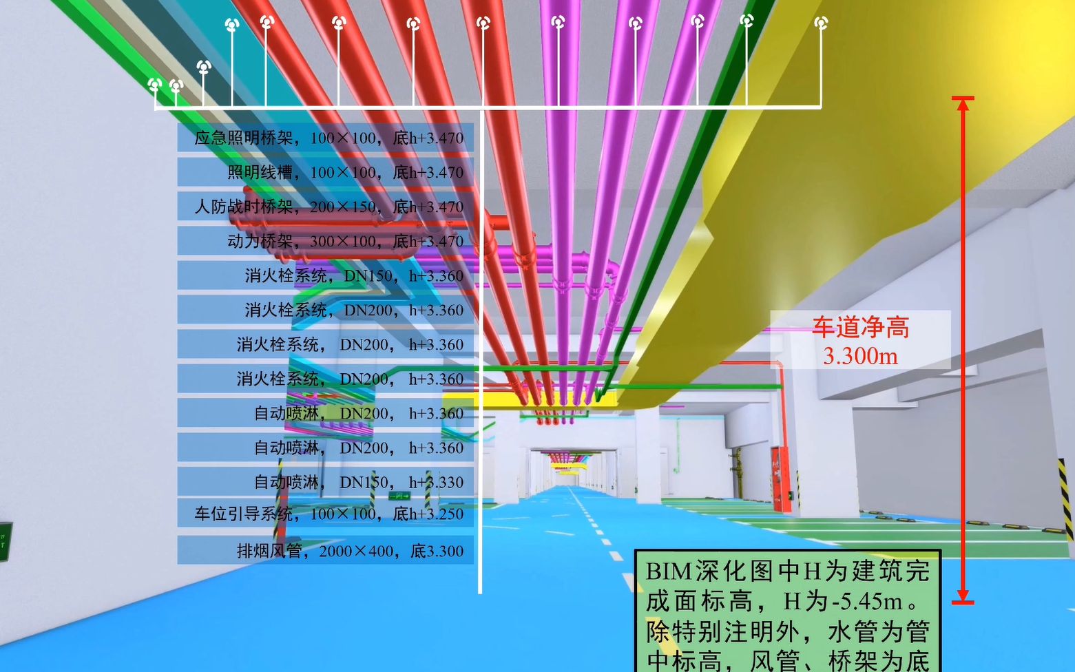 珠海高新区地库机电BIM漫游哔哩哔哩bilibili