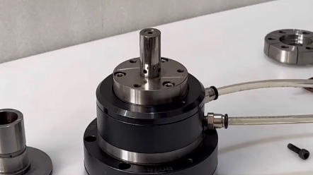 高精密小型气动旋转夹头,液压夹头#工装夹具#气动卡盘#液压卡盘