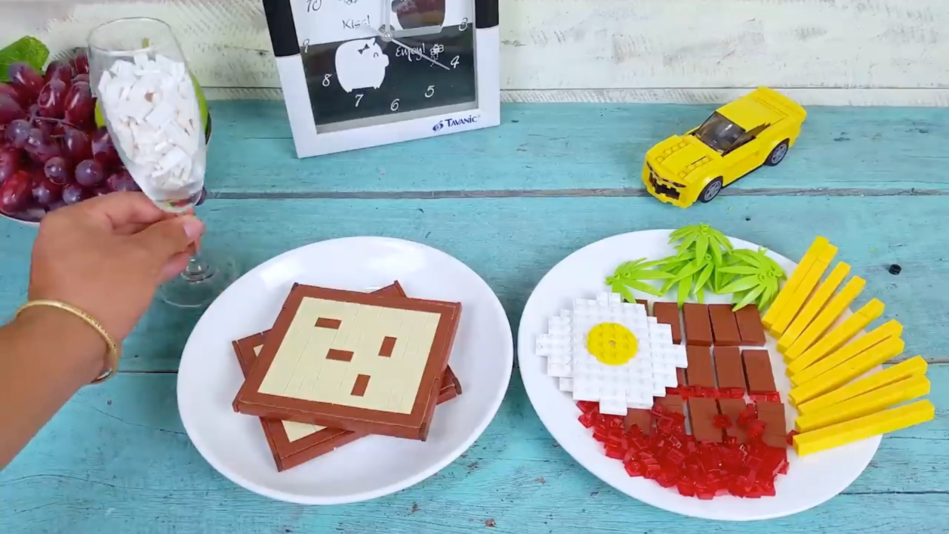 创意定格动画无所不能的乐高又来了丰富的早餐