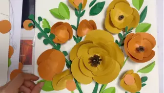 手工 简单到哭diy纸花非常适合教小朋友 哔哩哔哩 Bilibili