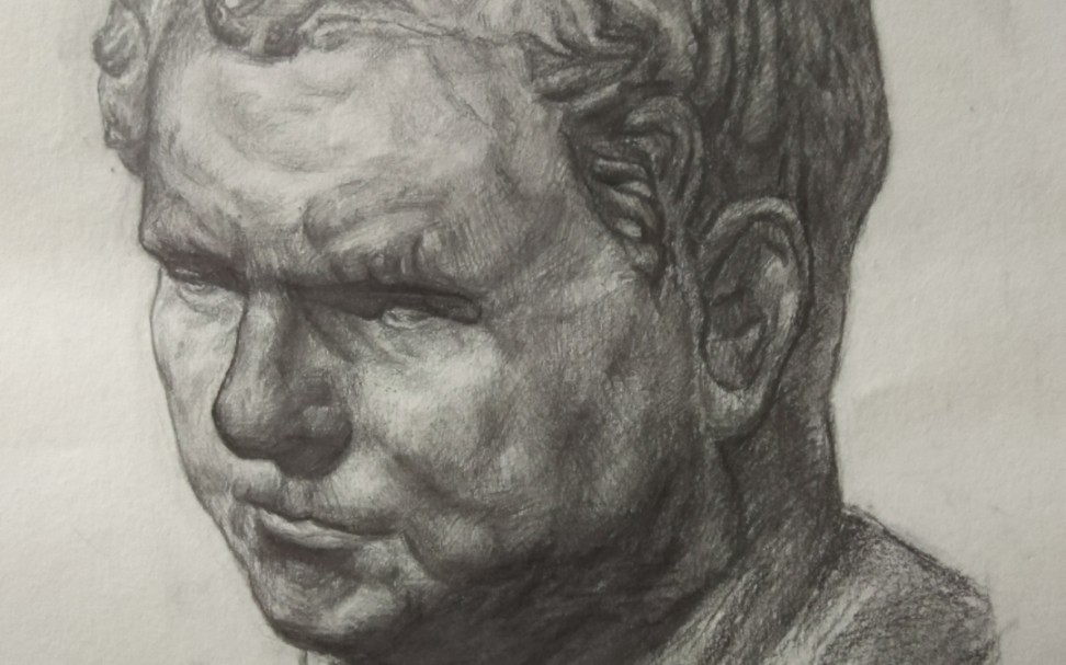 素描练习五——罗马王局部(各位大佬指点一下啊!