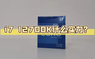 Скачать видео: i7 12700K什么实力？