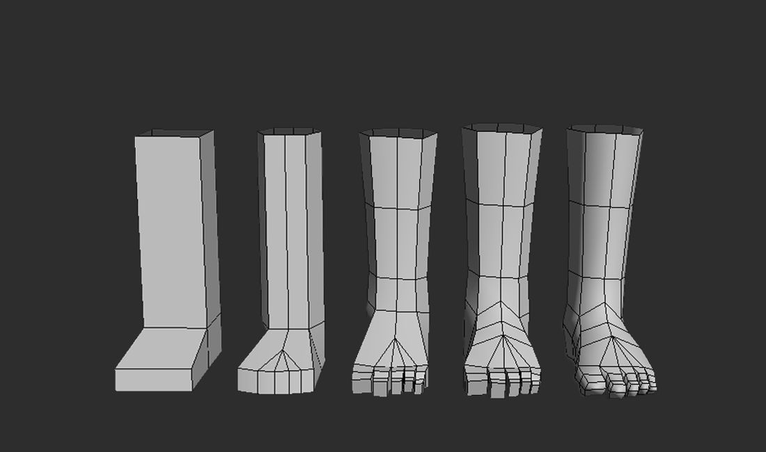 16分钟学会如何建模脚!3dmax零基础女性人体建模教程
