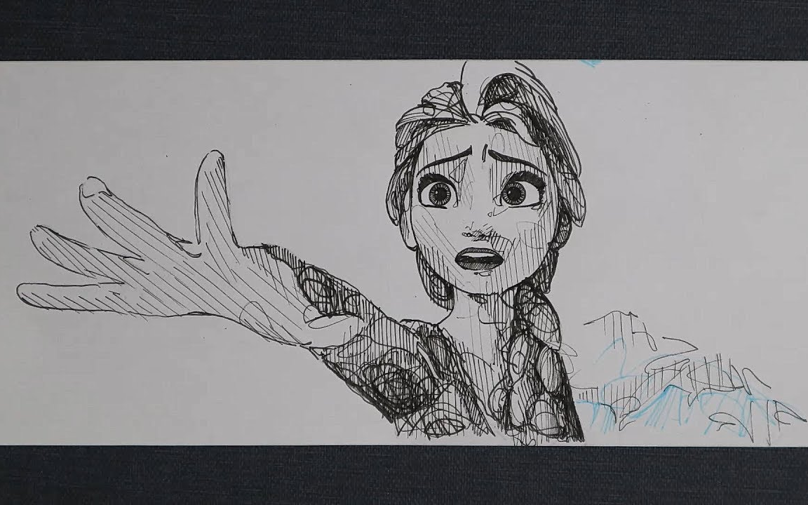 181张手绘画构成的 "into the unknown" 定格动画