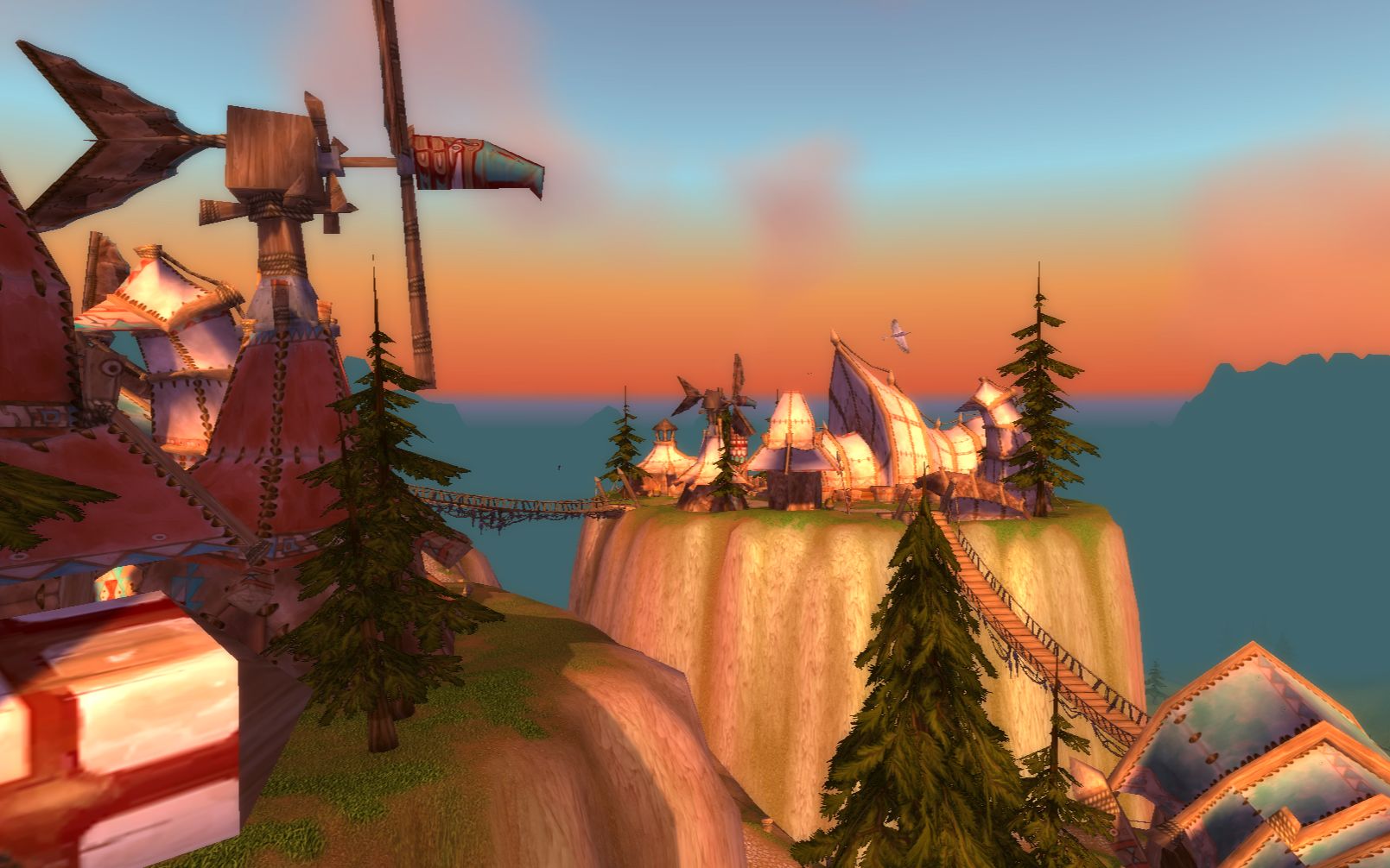 魔兽世界怀旧服观光旅游——莫高雷雷霆崖晚霞篇_哔哩哔哩 (゜-゜)つ