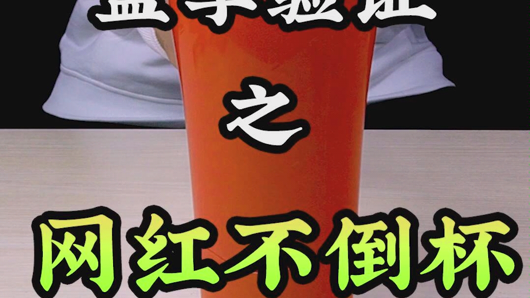 网红不倒杯真的不倒吗?哔哩哔哩bilibili