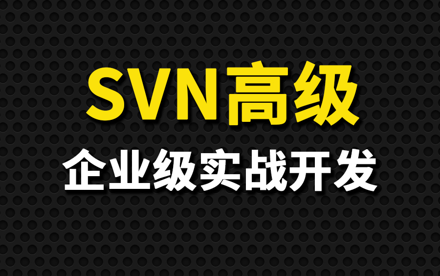 尚硅谷SVN高级教程(svn操作详解)哔哩哔哩bilibili