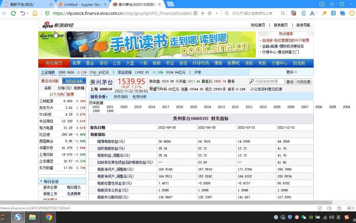 Python一行代码获取上市公司财务指标哔哩哔哩bilibili