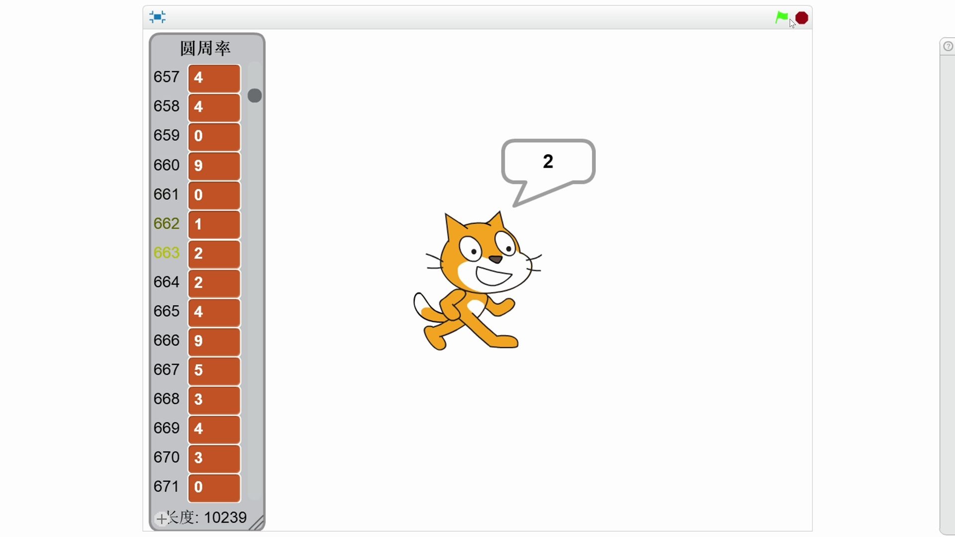 [图]圆周率之歌 10237位（scratch生成）