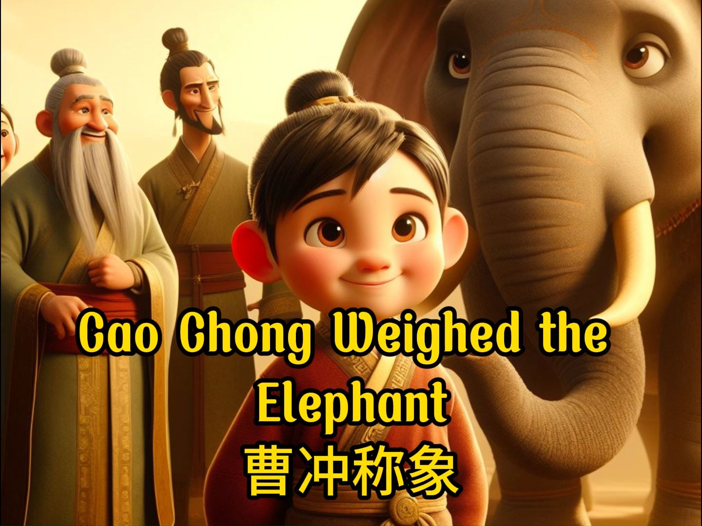 用英语讲中国故事之曹冲称象