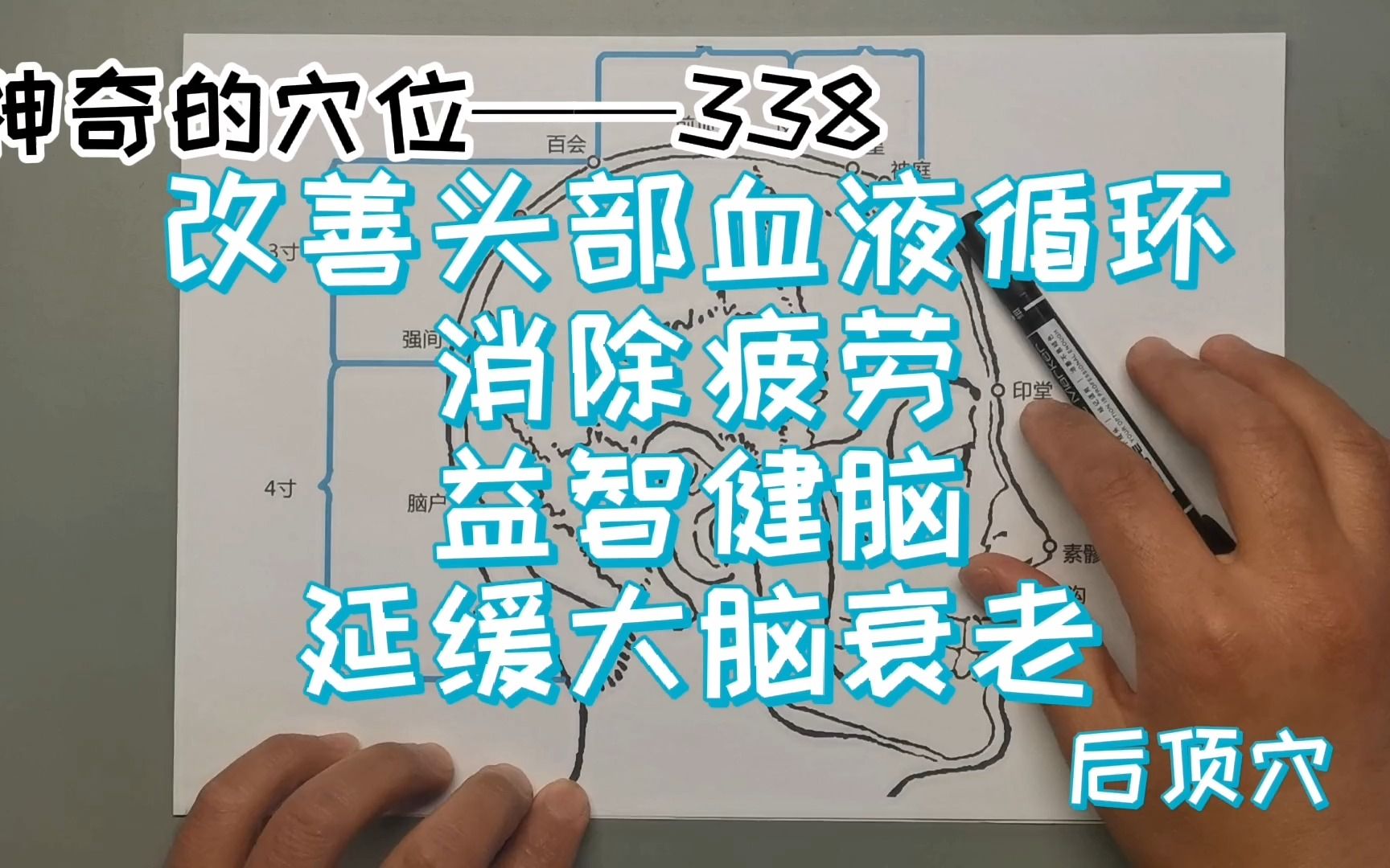 「草本郎中」神奇的穴位——后顶穴可以改善头部的血液循环,消除疲劳.哔哩哔哩bilibili