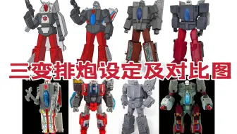 三变排炮 设定及对比图(G1、泰坦归来、FPJ、机械师、01Studio、Liketoys)