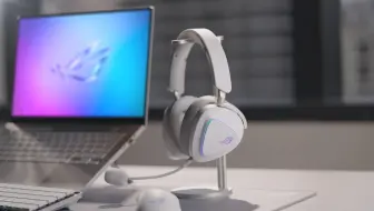 【动态视觉鉴赏】ROG Delta II头戴式耳机商业广告动画，耳机数码产品CG动画设计，游戏耳机3d动画设计渲染