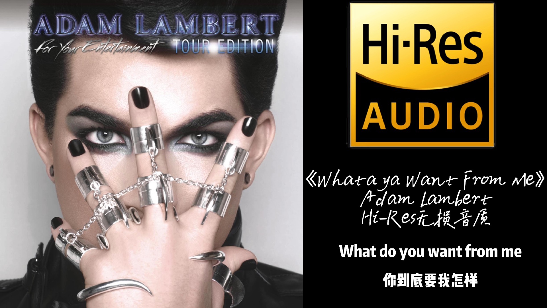 [图]《Whataya you want for me》Adam Lambert【Hi-Res无损音质】