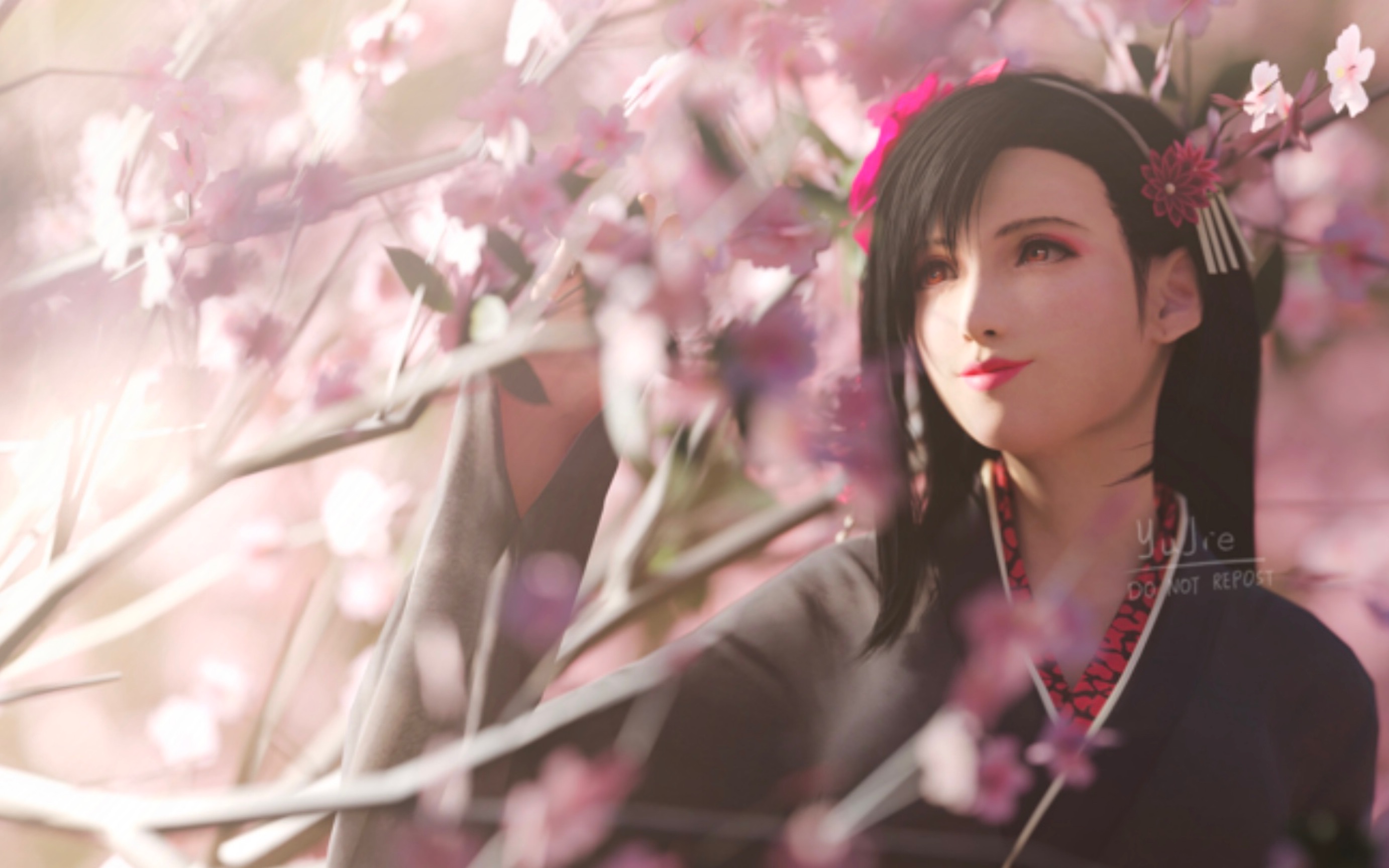 一张好看浪漫的春日蒂法渲染