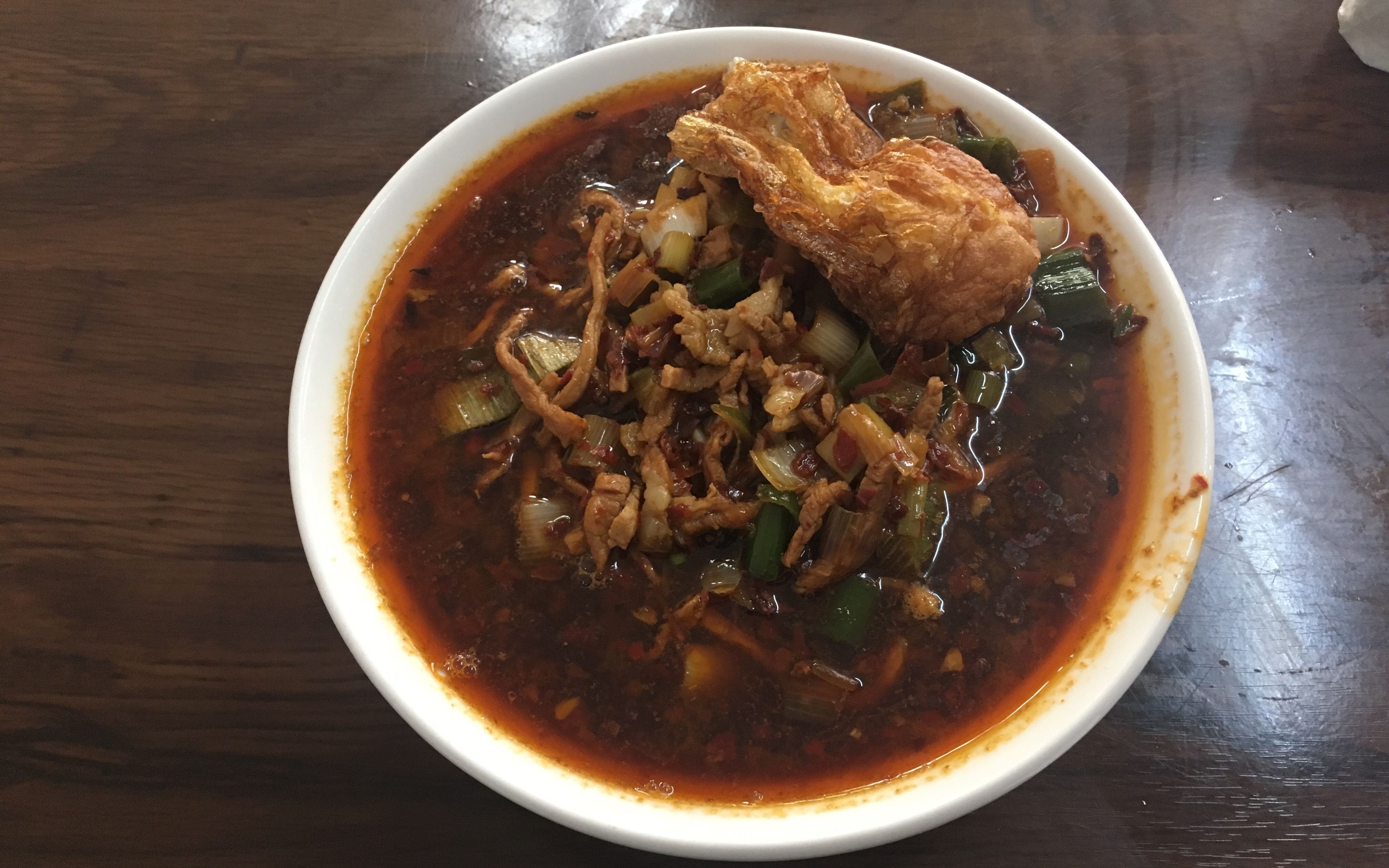 安徽全椒特色美食肉丝面,香辣的口感成就了这碗肉丝面