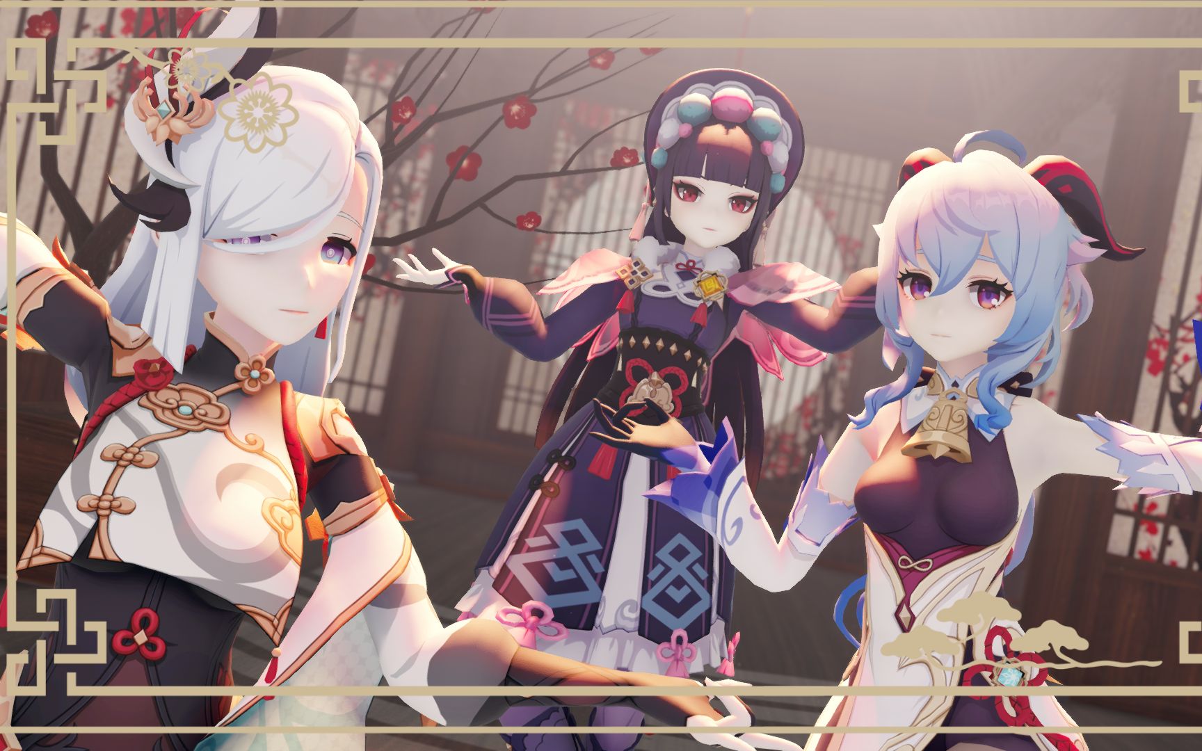 [ 原神mmd ] 桃源恋歌 - tougen renka『 云堇 / 申鹤 / 甘雨 』