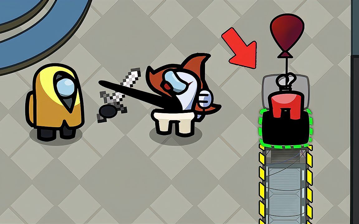 amongus我们之中游戏动画:决战小丑太空人