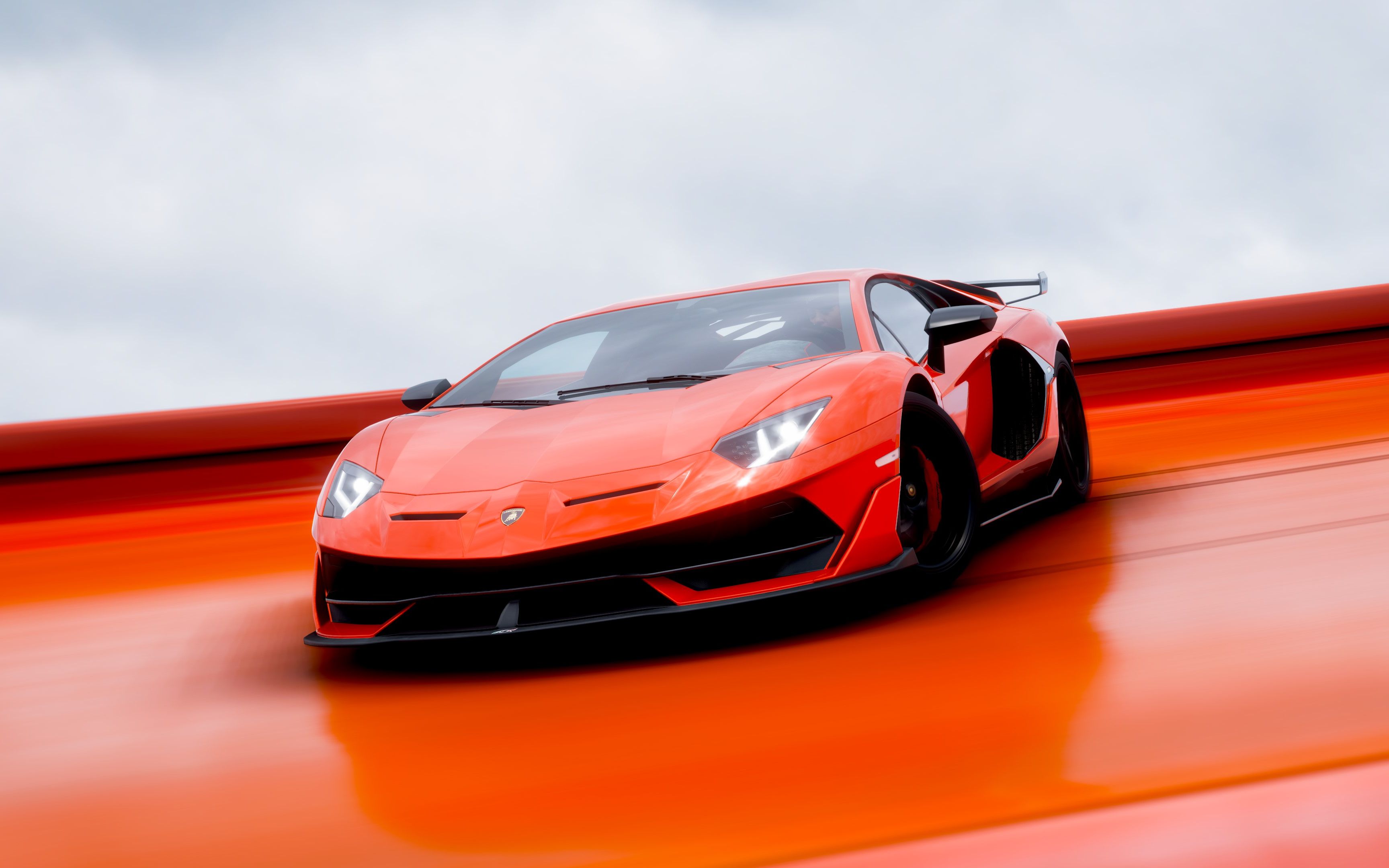 【极限竞速地平线5】萌新试驾一抹橙色-兰博基尼aventador svj