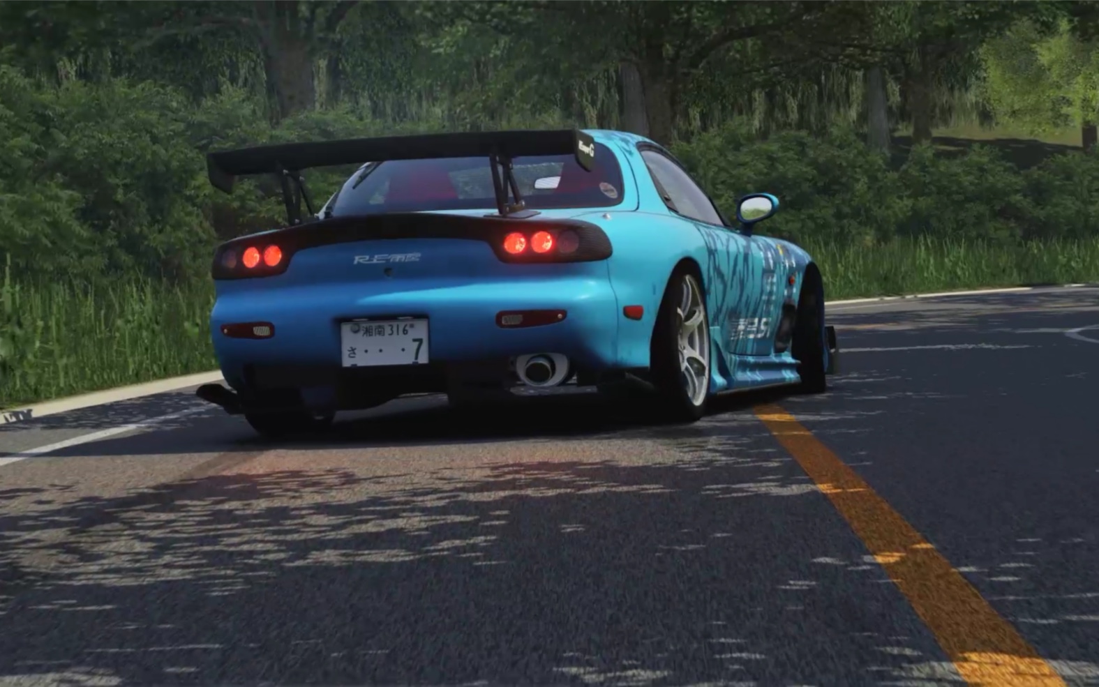 神力科莎雨宫rx7 山路漂移