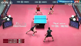 孙颖莎 你不要以为我只敢反拉于子洋许昕的球我也拉致力于把混双打成男双 哔哩哔哩