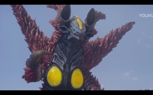 伽古拉奥特曼第四话合体魔王兽芝庞顿登场