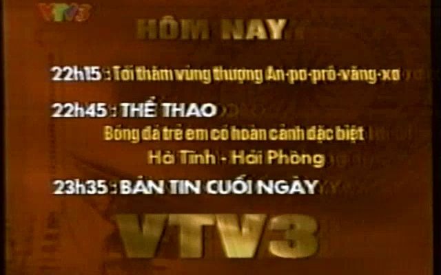 越南三套(VTV3)某英剧结束,节目宣传片,19点时事前节目预告(2001.07.06)哔哩哔哩bilibili