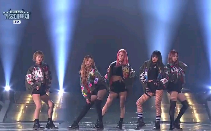 [图]EXID-Hot pink/Ah yeah/Up&down 2015 KBS Song Festival