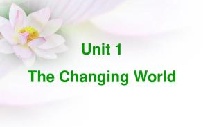 [图]九年级上册仁爱版Unit 1 The Changing World Topic 1