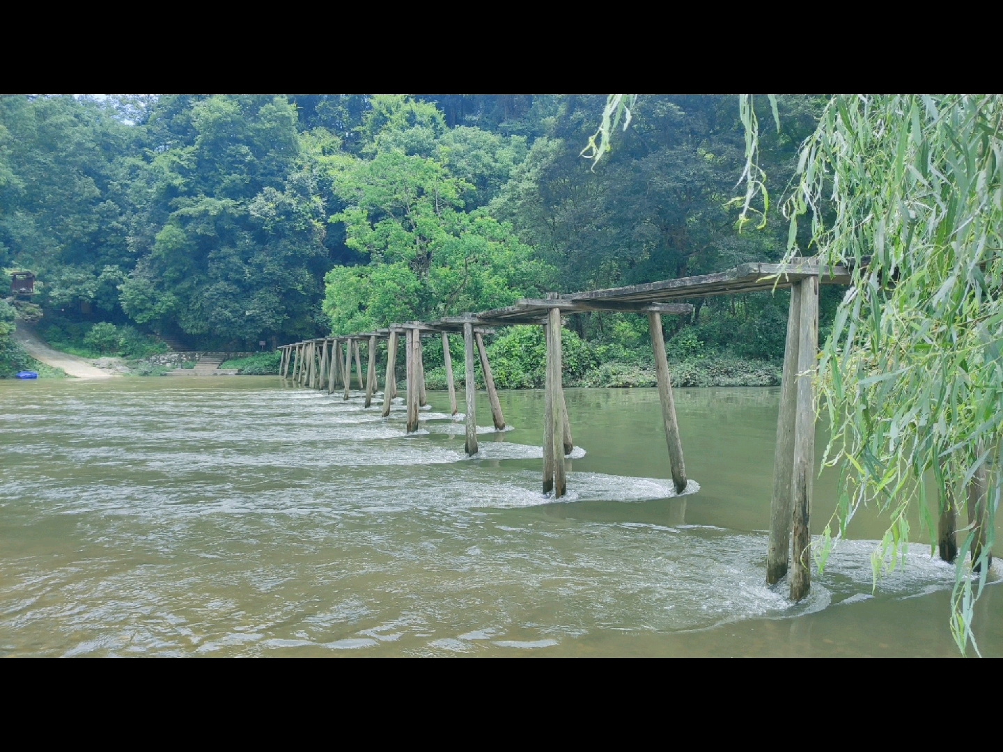 重走长征路黎平少寨红军桥水视频系列1