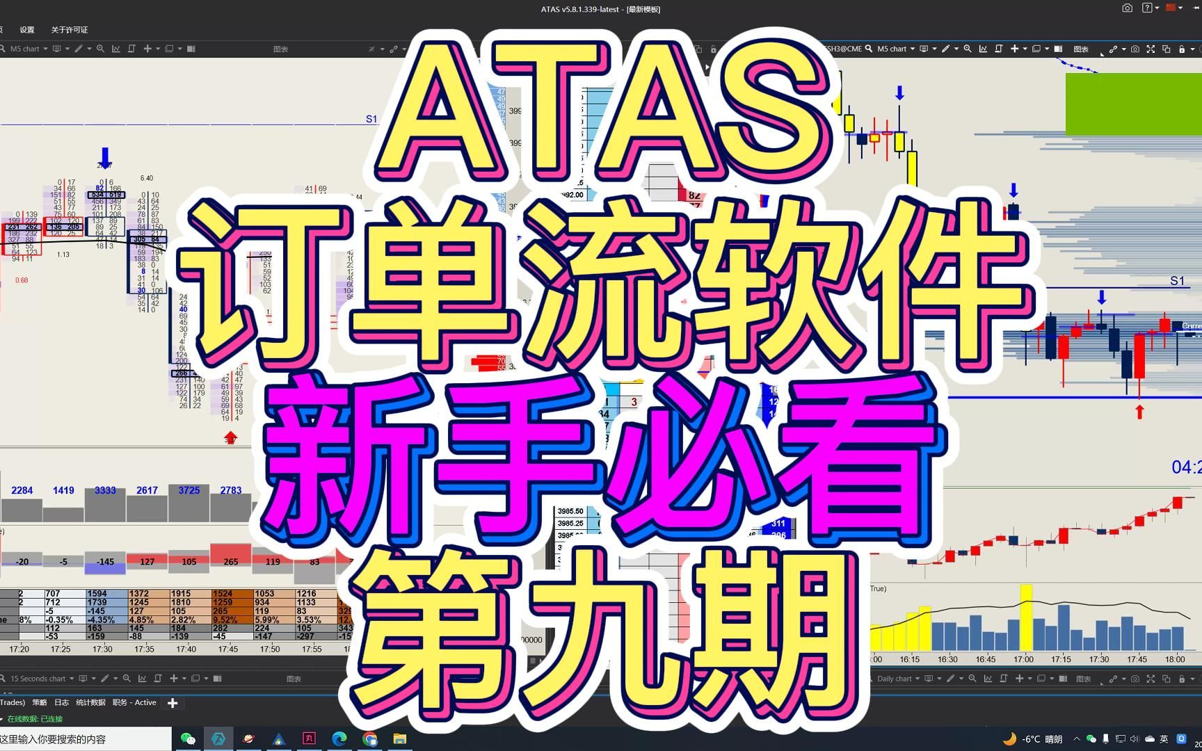 ATAS订单流软件新手必看第九期哔哩哔哩bilibili